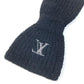 LOUIS VUITTON M90804 マフラー オンリー LV ミニ コンフィ ニット ティペット マフラー ウール ユニセックス ブラック