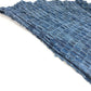 LOUIS VUITTON Logo Fringe Muffler Shawl Large Stole Cotton Unisex Blue
