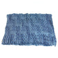 LOUIS VUITTON Logo Fringe Muffler Shawl Large Stole Cotton Unisex Blue