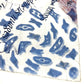 LOUIS VUITTON Logo Fringe Muffler Shawl Large Stole Cotton Unisex Blue