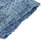 LOUIS VUITTON Logo Fringe Muffler Shawl Large Stole Cotton Unisex Blue