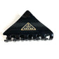PRADA Triangle Logo Plate Hair Clip Hair Accessory Hairpin Plastic Unisex Black