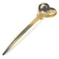 HERMES Serie Kanzashi Hairpin Hair Pick Hair Accessory Buffalo Horn Hairpin Women's Brown