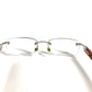 CARTIER Logo Eyeglasses Eyewear Glasses Sunglasses Wood Unisex Brown
