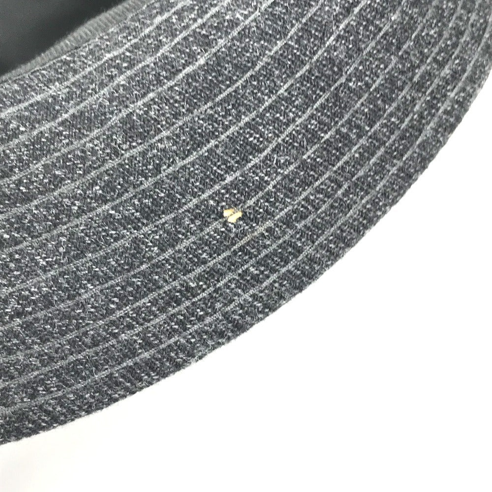 HERMES Hat Bucket Hat Bob Hat Wool Unisex Navy