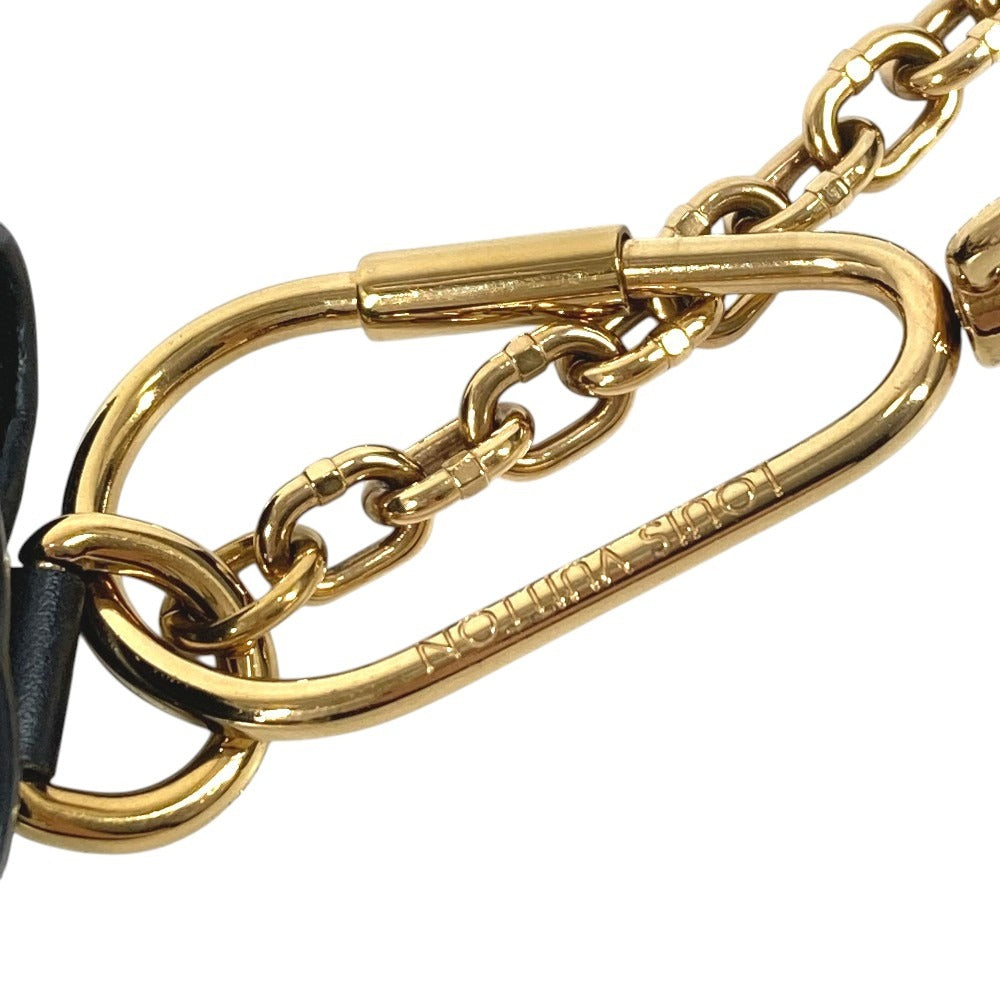 LOUIS VUITTON M63897 Epi Catogram Dog Card Holder Dog Card Holder Pass Case Chain Key Holder Bag Charm Card Case Epi Leather Unisex Black