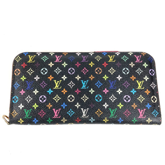 LOUIS VUITTON M93754 Monogram Multicolore Portefeuille Insolite Long Wallet Monogram Multicolore Canvas Unisex Black