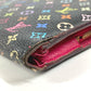 LOUIS VUITTON M93754 Monogram Multicolore Portefeuille Insolite Long Wallet Monogram Multicolore Canvas Unisex Black