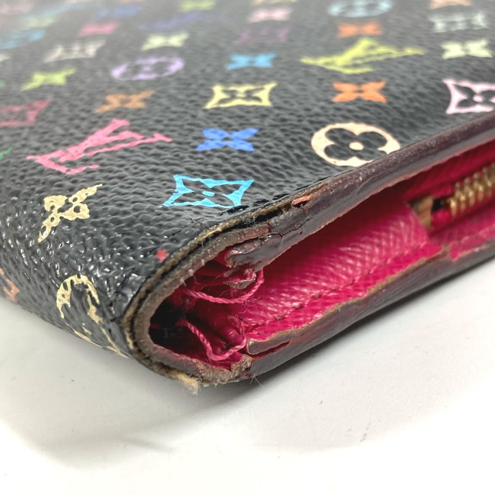 LOUIS VUITTON M93754 Monogram Multicolore Portefeuille Insolite Long Wallet Monogram Multicolore Canvas Unisex Black
