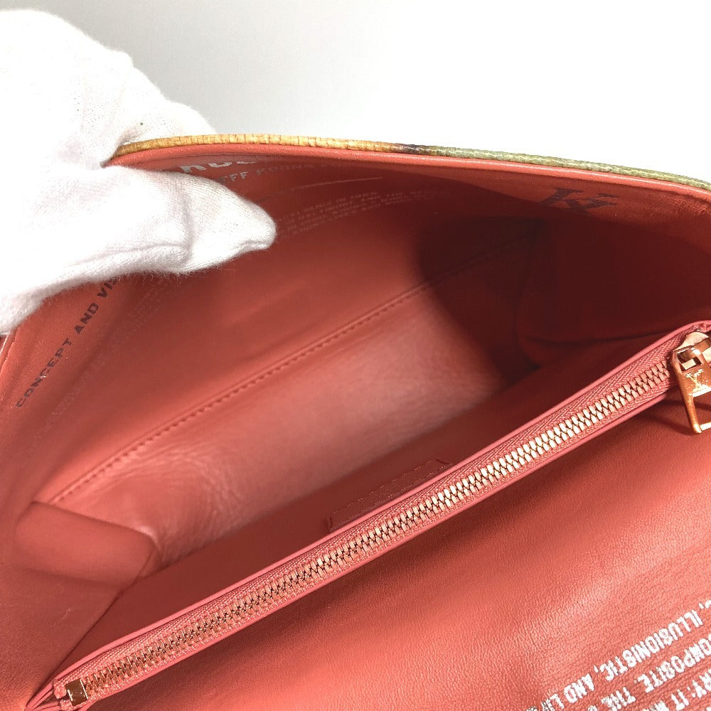 LOUIS VUITTON M64626 マスターズコレクション モナリザ Wチェーンバッグ カバン チェーンバッグ 斜め掛け フラップ ハンドバッグ ショルダーバッグ レザー ユニセックス ピンク