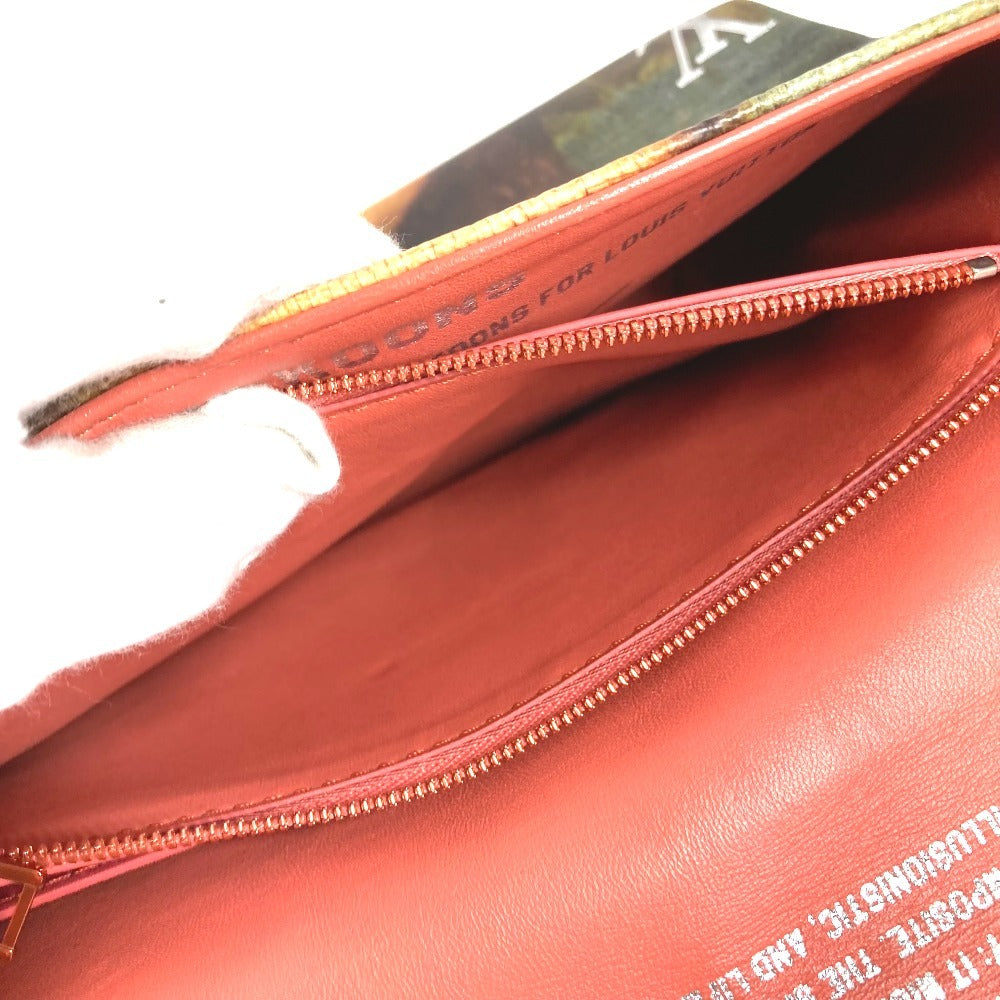 LOUIS VUITTON M64626 マスターズコレクション モナリザ Wチェーンバッグ カバン チェーンバッグ 斜め掛け フラップ ハンドバッグ ショルダーバッグ レザー ユニセックス ピンク