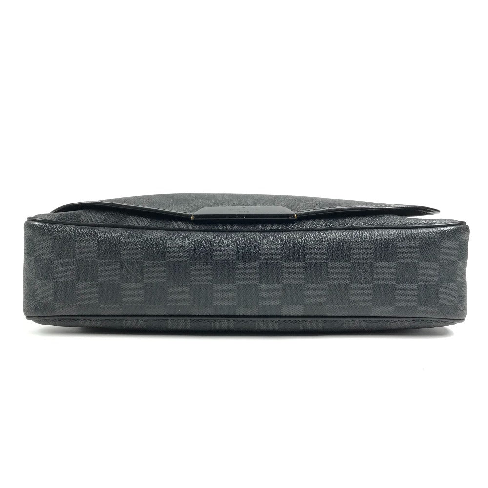 LOUIS VUITTON N58029 Damier Graphite Daniel MM Daniel MM Bag Messenger Bag Flap Shoulder Bag Damier Graphite Canvas Unisex Black