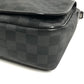 LOUIS VUITTON N58029 Damier Graphite Daniel MM Daniel MM Bag Messenger Bag Flap Shoulder Bag Damier Graphite Canvas Unisex Black