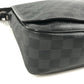 LOUIS VUITTON N58029 Damier Graphite Daniel MM Daniel MM Bag Messenger Bag Flap Shoulder Bag Damier Graphite Canvas Unisex Black
