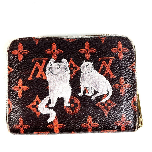 LOUIS VUITTON M63883 Monogram Catogram Zippy Coin Purse Coin Case Wallet Round Zipper Coin Case Monogram Canvas Unisex Brown