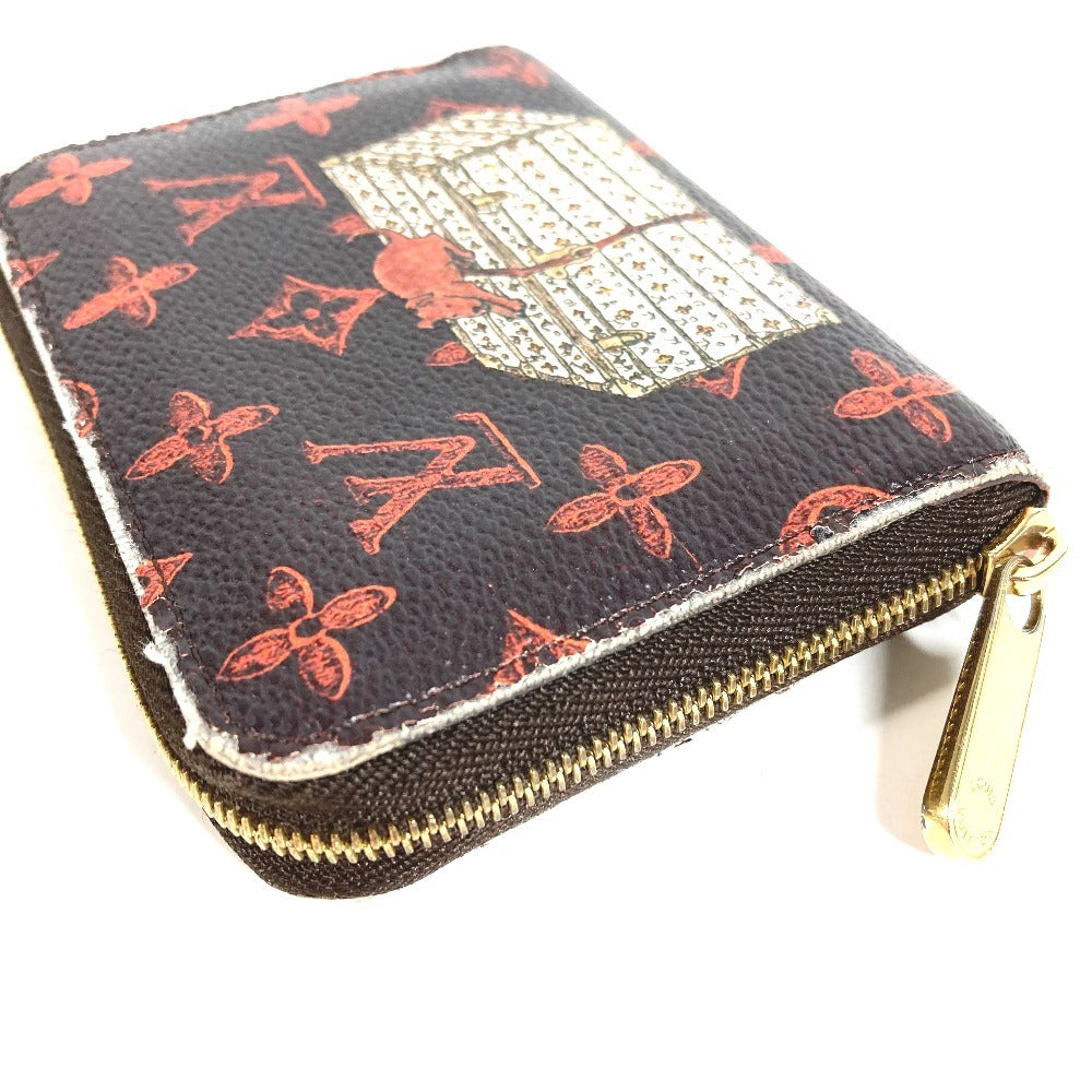 LOUIS VUITTON M63883 モノグラム キャットグラム ジッピーコインパース 小銭入れ 財布 ラウンドファスナー コインケース モノグラムキャンバス ユニセックス ブラウン