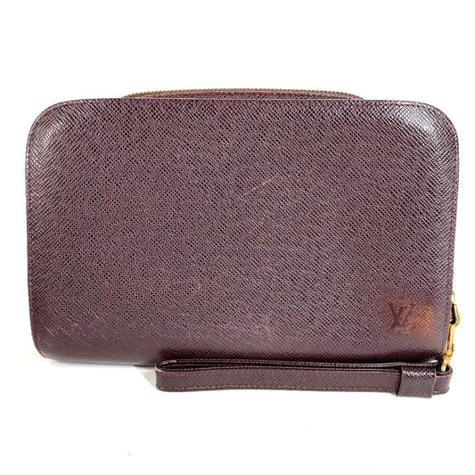 LOUIS VUITTON M30186 タイガ バイカル ストラップ付き クラッチバッグ セカンドバッグ タイガレザー ユニセックス アカジュー パープル