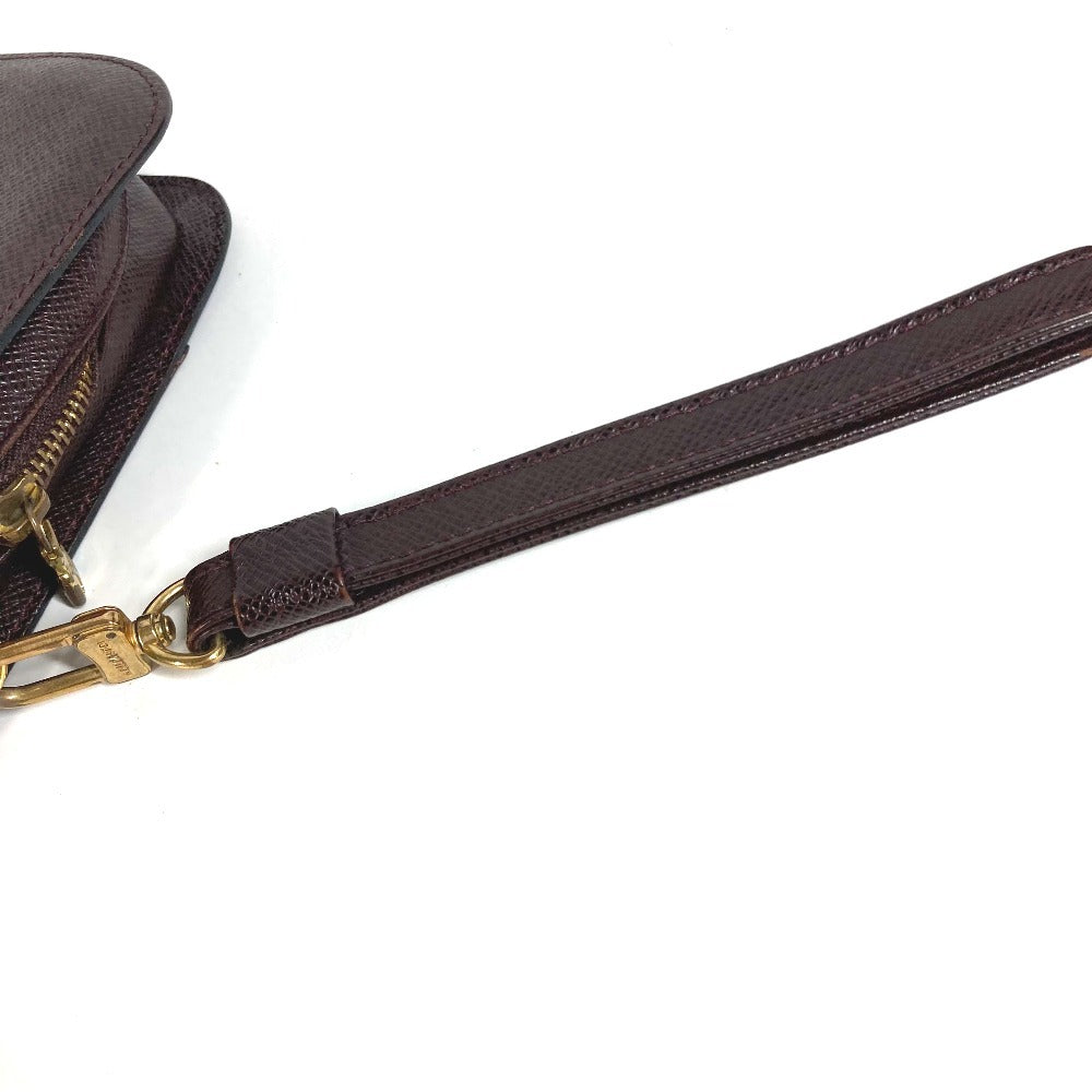LOUIS VUITTON M30186 タイガ バイカル ストラップ付き クラッチバッグ セカンドバッグ タイガレザー ユニセックス アカジュー パープル