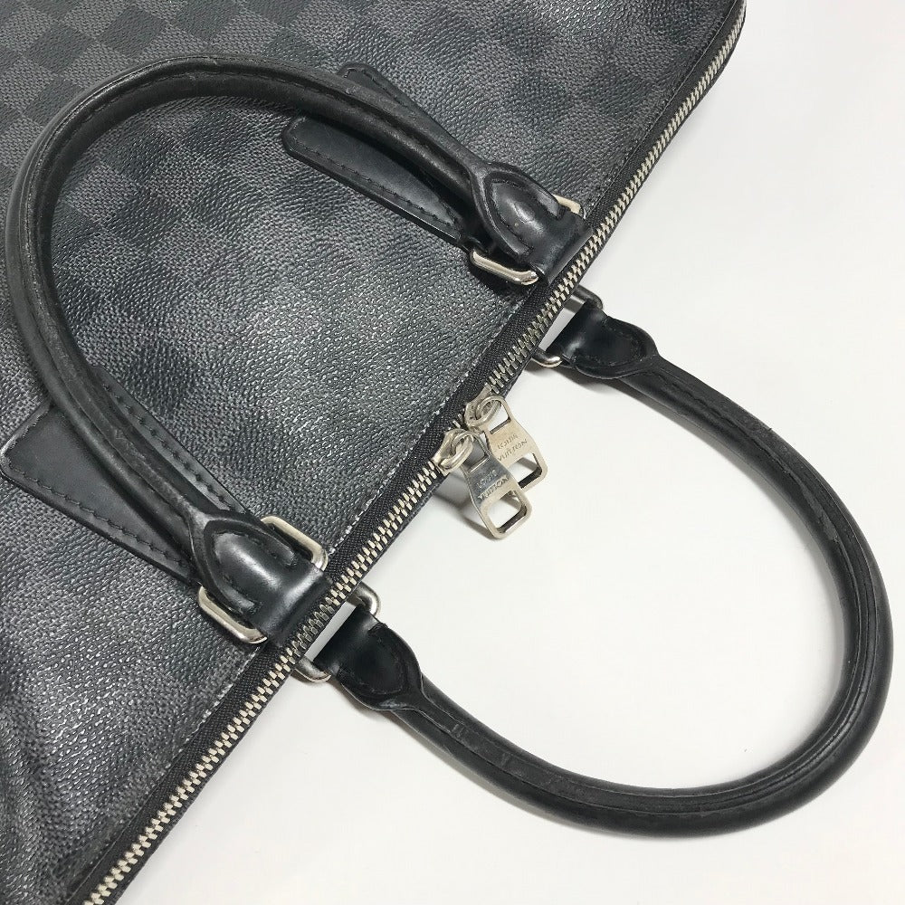 LOUIS VUITTON N48224 Damier Graphite Porte Documents Jour PDJ กระเป๋า กระเป๋าเอกสาร กระเป๋าถือ กระเป๋าเอกสาร กระเป๋าธุรกิจ แคนวาส Damier Graphite ผู้ชาย สีดำ