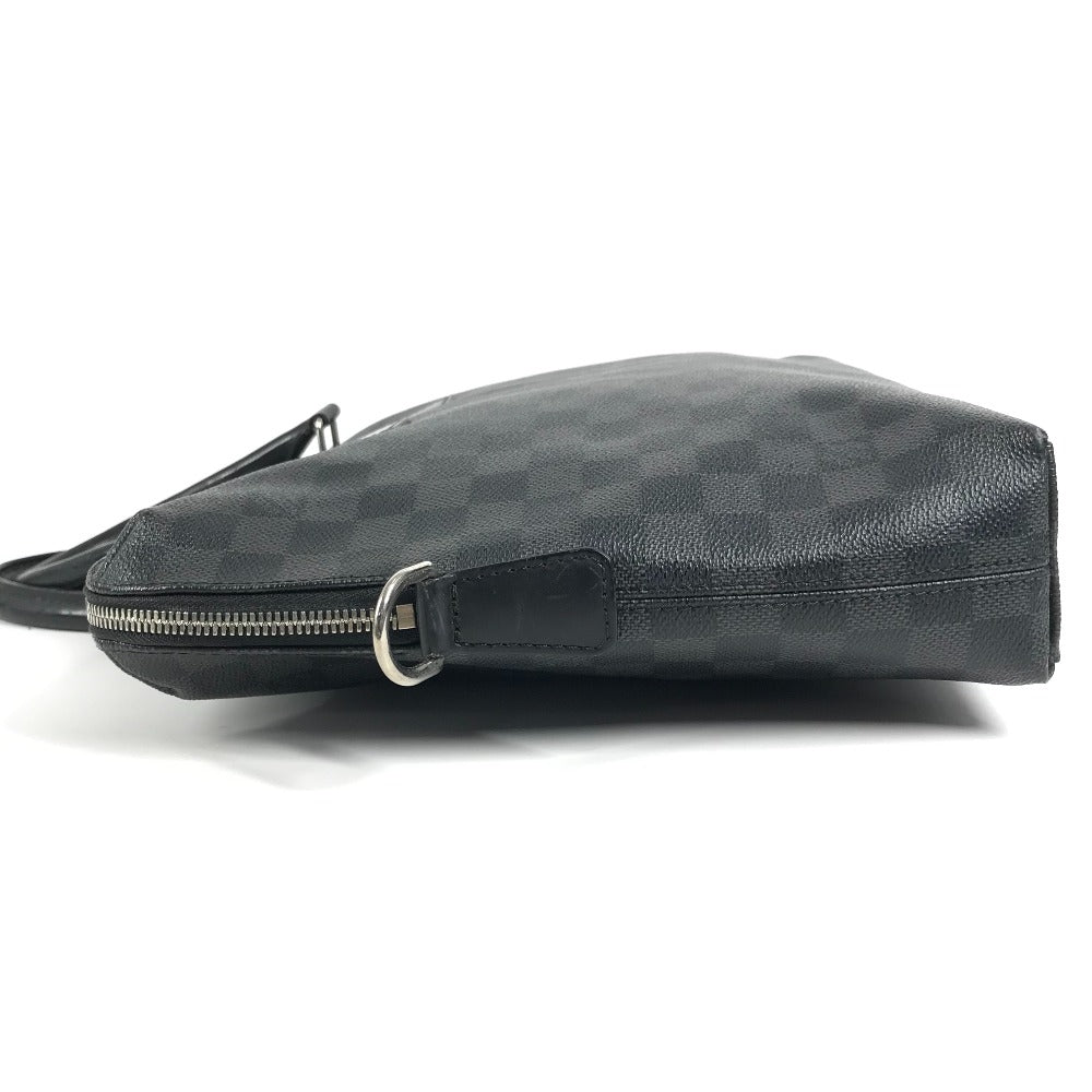 LOUIS VUITTON N48224 Damier Graphite Porte Documents Jour PDJ กระเป๋า กระเป๋าเอกสาร กระเป๋าถือ กระเป๋าเอกสาร กระเป๋าธุรกิจ แคนวาส Damier Graphite ผู้ชาย สีดำ