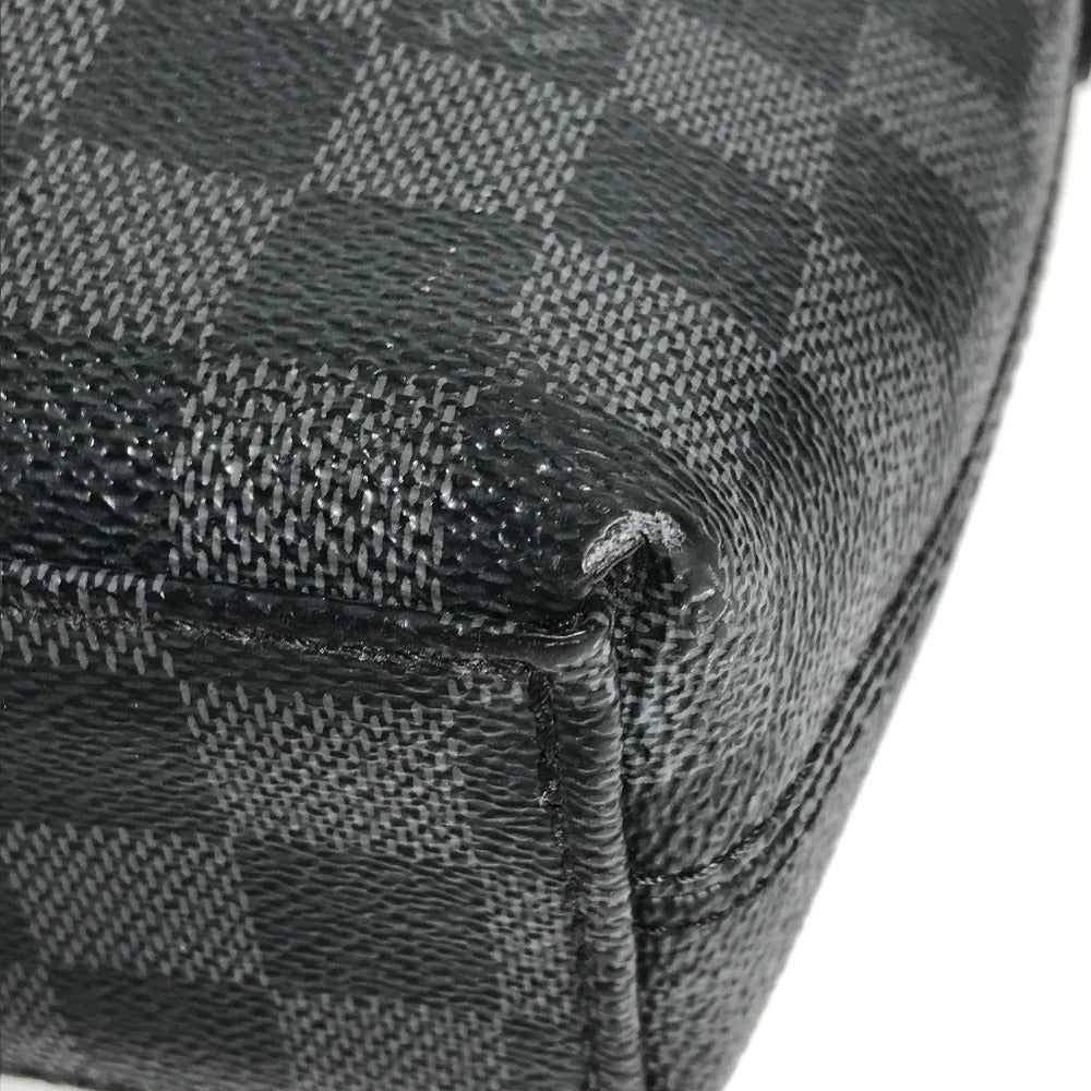 LOUIS VUITTON N48224 Damier Graphite Porte Documents Jour PDJ กระเป๋า กระเป๋าเอกสาร กระเป๋าถือ กระเป๋าเอกสาร กระเป๋าธุรกิจ แคนวาส Damier Graphite ผู้ชาย สีดำ