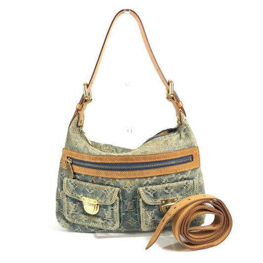 LOUIS VUITTON M95049 モノグラムデニム バギーPM バギー PM 斜め掛け ポケット カバン ２WAYバッグ 肩掛け ショルダーバッグ モノグラムデニム レディース ブルー