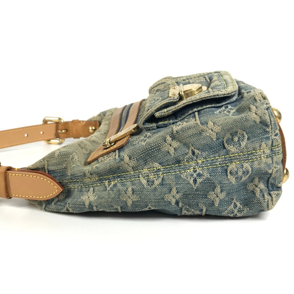 LOUIS VUITTON M95049 モノグラムデニム バギーPM バギー PM 斜め掛け ポケット カバン ２WAYバッグ 肩掛け ショルダーバッグ モノグラムデニム レディース ブルー
