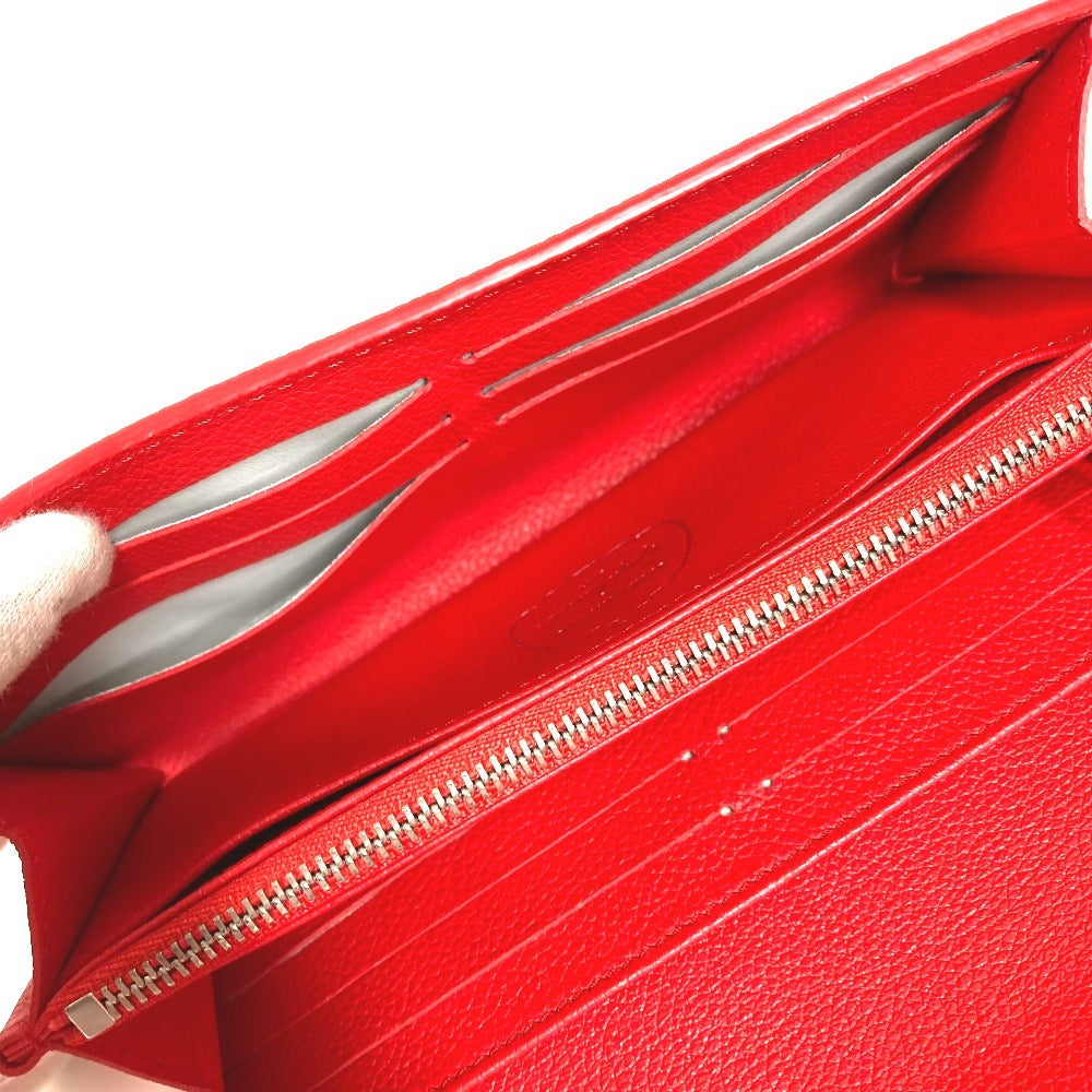 LOUIS VUITTON M81909 モノグラム LV × YK 草間彌生 ポルトフォイユ サラ NM 草間彌生 ドット 水玉 2つ折り フラップ 長財布 レザー ユニセックス レッド