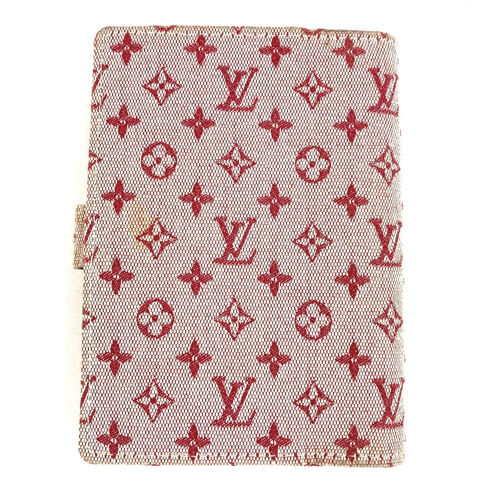 LOUIS VUITTON R20912 モノグラムミニ アジェンダPM アジェンダ PM システム手帳 ステーショナリー 手帳カバー モノグラムミニキャンバス ユニセックス スリーズ レッド