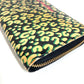 LOUIS VUITTON M91475 ヴェルニレオパード 豹 ヒョウ柄 ジッピーウォレット ロングウォレット ラウンドファスナー 長財布 パテントレザー ユニセックス ブラック