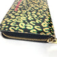 LOUIS VUITTON M91475 ヴェルニレオパード 豹 ヒョウ柄 ジッピーウォレット ロングウォレット ラウンドファスナー 長財布 パテントレザー ユニセックス ブラック