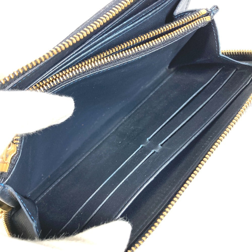 LOUIS VUITTON M91475 ヴェルニレオパード 豹 ヒョウ柄 ジッピーウォレット ロングウォレット ラウンドファスナー 長財布 パテントレザー ユニセックス ブラック