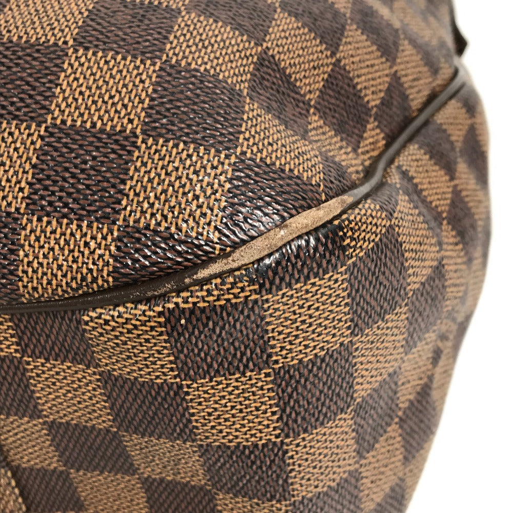 LOUIS VUITTON N41131 Damier Evora MM Evora MM Bag Tote Bag Shoulder Bag Damier Canvas Unisex Ebene Brown