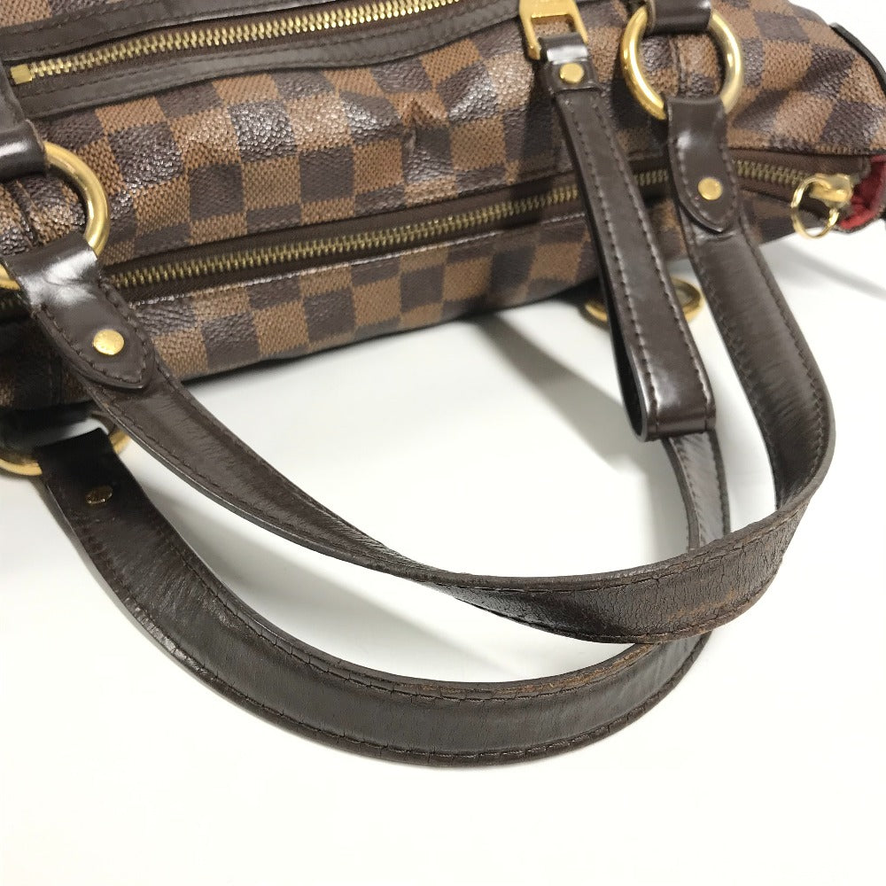 LOUIS VUITTON N41131 Damier Evora MM Evora MM Bag Tote Bag Shoulder Bag Damier Canvas Unisex Ebene Brown
