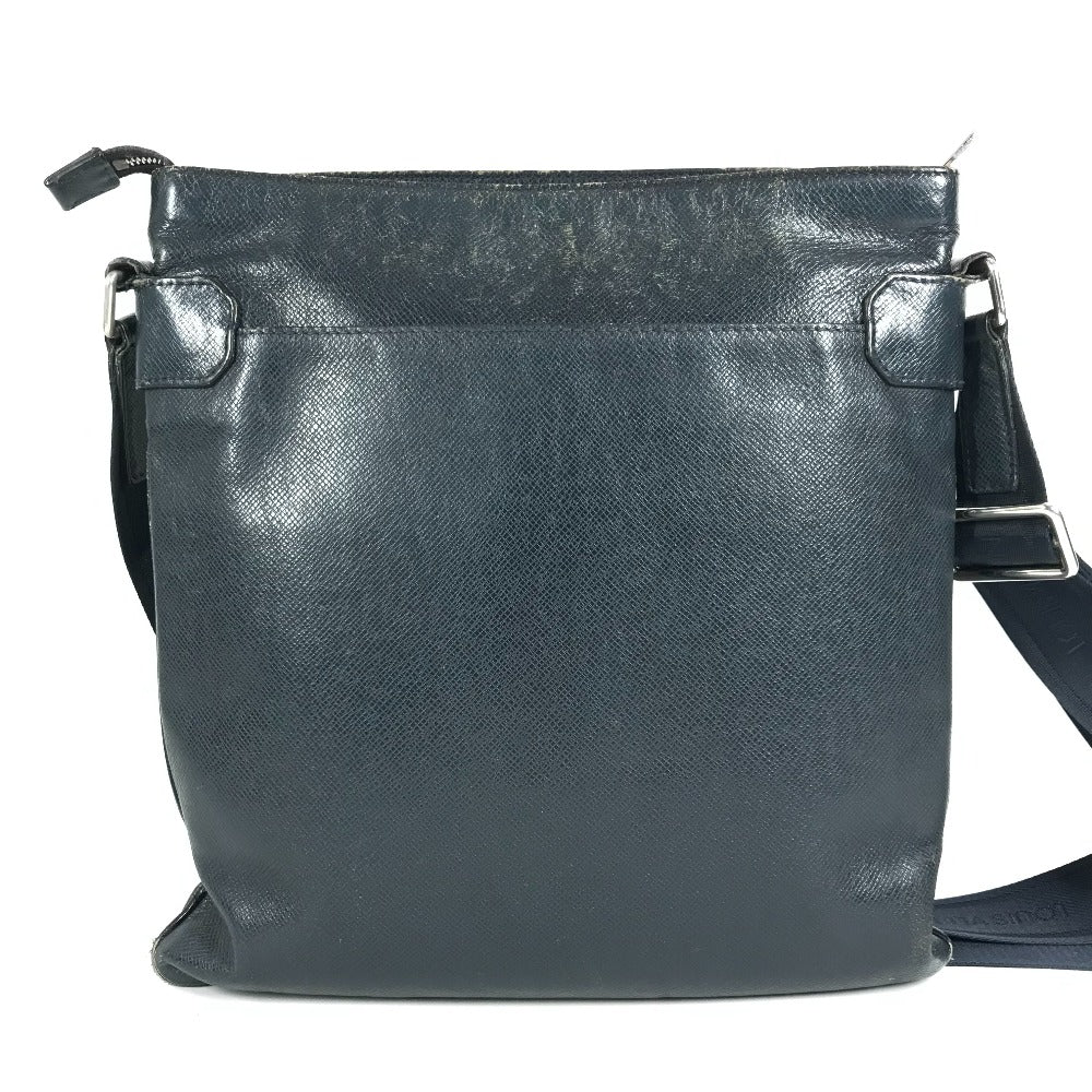 LOUIS VUITTON M32629 Taiga Sasha Bag Crossbody Pochette Shoulder Bag Taiga Leather Unisex Boreal Navy