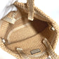 JIMMY CHOO Logo Bag Tote Bag Summer Bag Beach Bag Basket Bag Handbag Raffia Unisex Beige