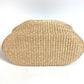 JIMMY CHOO Logo Bag Tote Bag Summer Bag Beach Bag Basket Bag Handbag Raffia Unisex Beige