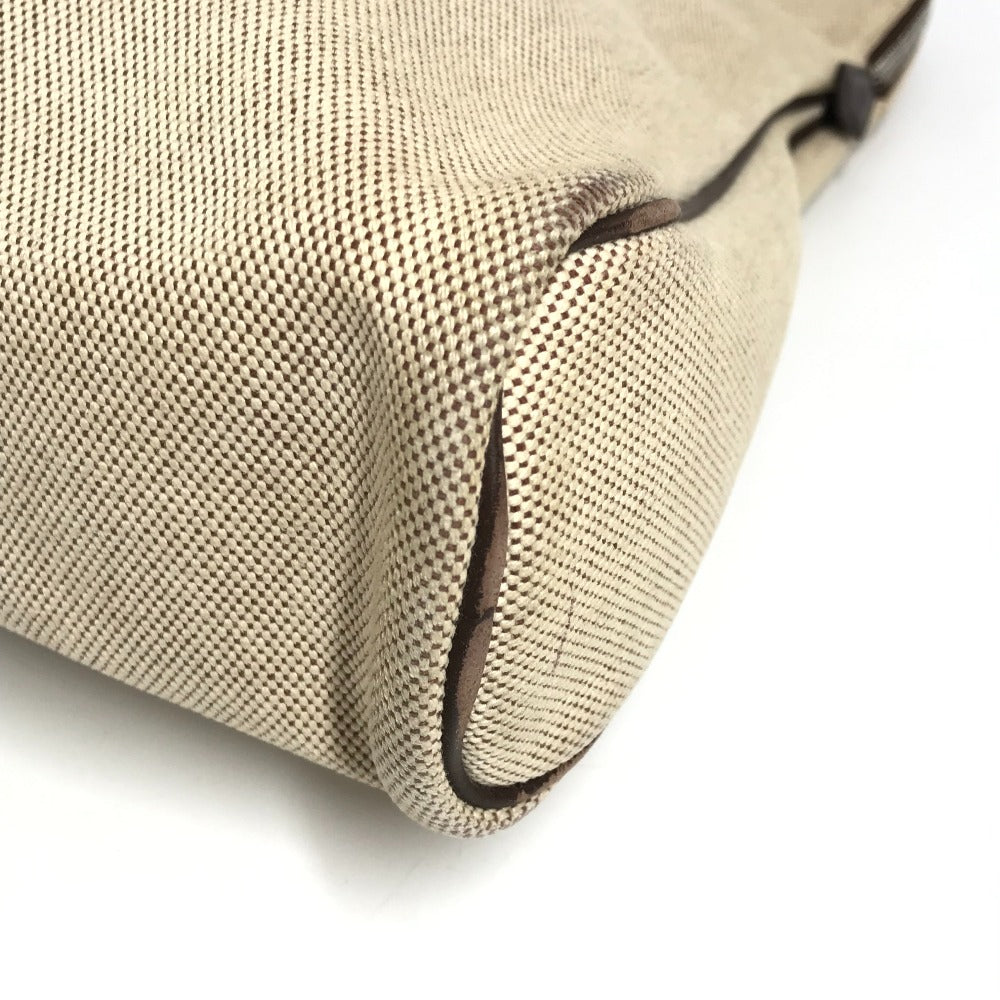 HERMES Sacque Bout GM Sacque Bout GM กระเป๋าถือ กระเป๋าสะพายข้าง หนัง/แคนวาส สำหรับทุกเพศ สีเบจ