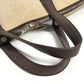 HERMES Sacque Bout GM Sacque Bout GM กระเป๋าถือ กระเป๋าสะพายข้าง หนัง/แคนวาส สำหรับทุกเพศ สีเบจ