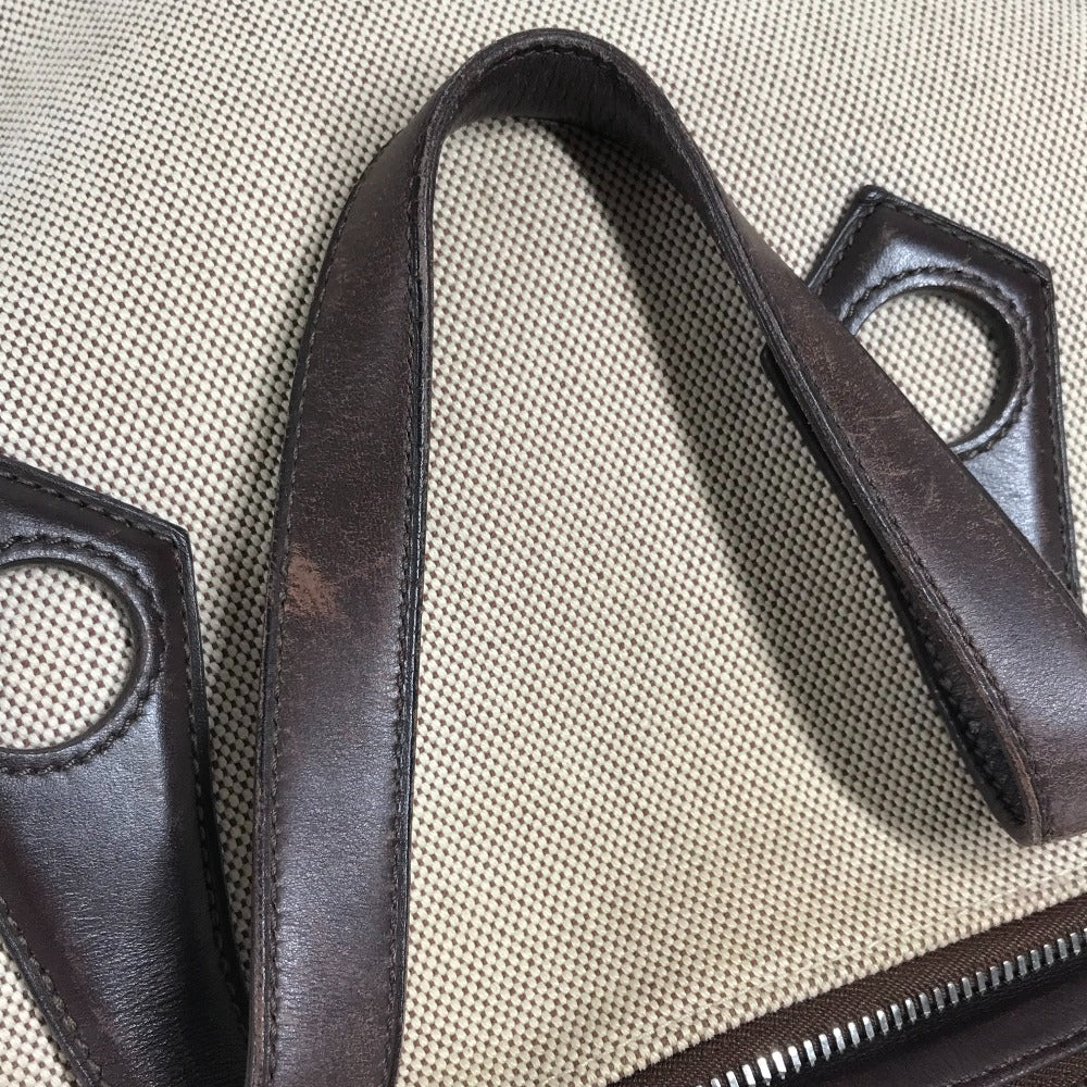 HERMES Sacque Bout GM Sacque Bout GM กระเป๋าถือ กระเป๋าสะพายข้าง หนัง/แคนวาส สำหรับทุกเพศ สีเบจ