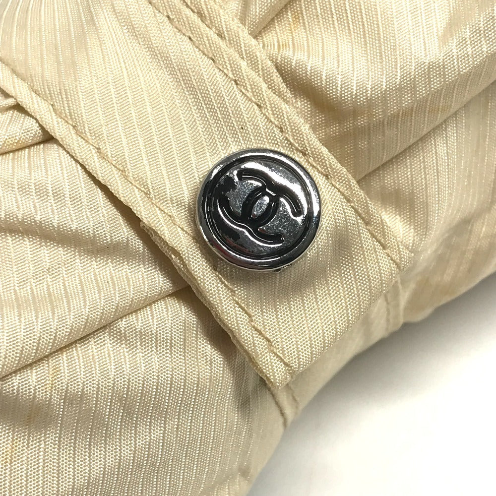 CHANEL CC ココマーク バイカラー 折り畳み傘 アンブレラ チェーンケース付き チェーンポーチ付き 傘 ナイロン ユニセックス ブラック