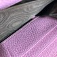 GUCCI 499337 BOSCO Long Wallet Round Zipper Leather Unisex Pink