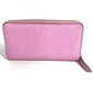 GUCCI 499337 BOSCO Long Wallet Round Zipper Leather Unisex Pink