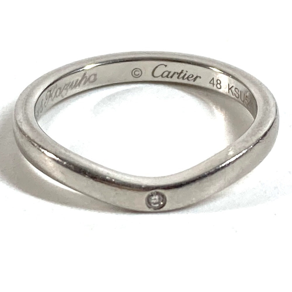CARTIER ダイヤ ダイヤモンド バレリーナ 1PD アクセサリー ジュエリー プラチナ リング・指輪 Pt950 レディース シルバー