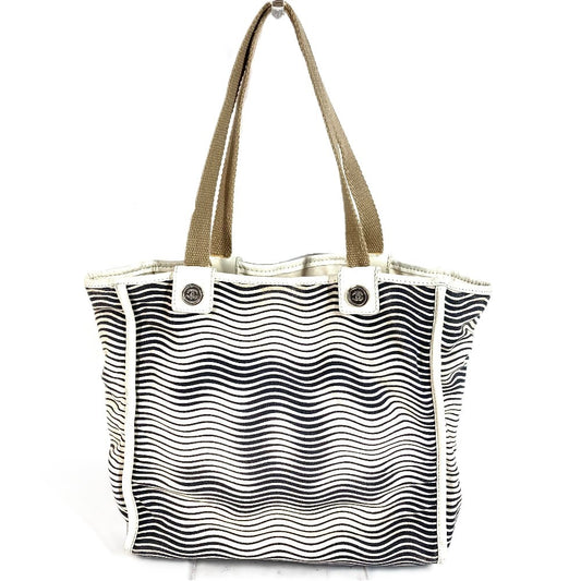 CHANEL Magic CC Coco Mark Logo Magic CC Bag Tote Bag Shoulder Bag Cotton Unisex Ivory-based
