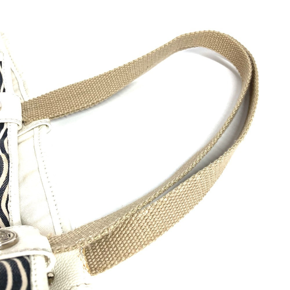 CHANEL マジック CC ココマーク ロゴ マジックCC カバン トートバッグ 肩掛け ショルダーバッグ コットン ユニセックス アイボリー系
