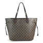 LOUIS VUITTON N51105 Damier Neverfull MM Neverfull MM Handbag Bag Shoulder Bag Tote Bag Damier Canvas Unisex Ebene Brown