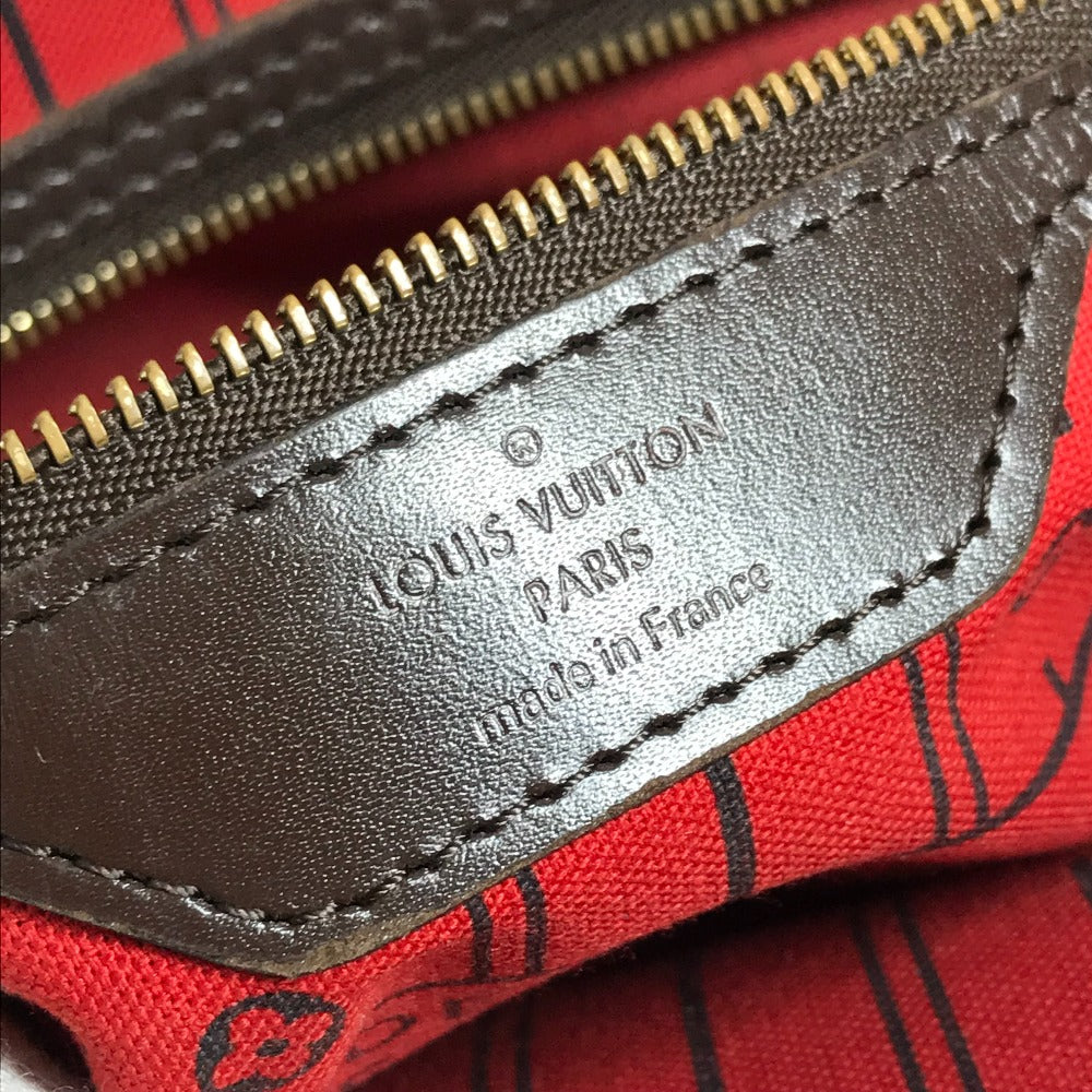 LOUIS VUITTON N51105 Damier Neverfull MM Neverfull MM Handbag Bag Shoulder Bag Tote Bag Damier Canvas Unisex Ebene Brown