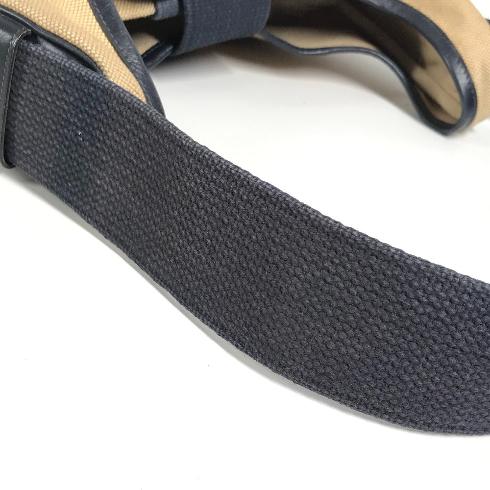 HERMES ヴィンテージ サコ カバン 肩掛け ポーチ付き ショルダーバッグ レザー/キャンバス ユニセックス ベージュ