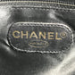 CHANEL ヴィンテージ CC ココマーク ロゴ Wチェーン カバン ハンドバッグ 肩掛け チェーンバッグ ショルダーバッグ パテントレザー レディース ブラック